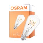 Osram Vintage 1906 LED E27 Edison Filament Clear 4.8W 470lm - 827 Extra Warm White | Dimmable - Replaces 40W