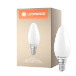 Ledvance Classic LED E14 Candle Frosted 3.4W 470lm - 827 Extra Warm White | Dimmable - Replaces 40W