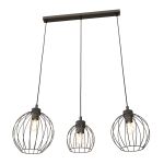 Emibig Pendant Nando Steel Black | Suitable for 3x E27 - Max 15W
