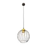 Emibig Pendant Nando Steel Black | Suitable for 1x E27 - Max 15W