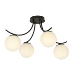 Emibig Ceiling Light Boston Steel Black | Suitable for 4x E14 - Max 10W