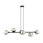 Emibig Pendant Rossi Steel Black | Suitable for 6x E14 - Max 10W