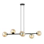 Emibig Pendant Rossi Steel Black | Suitable for 6x E14 - Max 10W