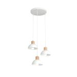 Emibig Ceiling Light Seco Steel White | Suitable for 3x E27 - Max 15W