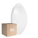 Multipack 5x Ledvance Surface Circular 400 White 24W 1920lm - 840 Cool White | IP44 - with Sensor - Cool White