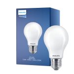 Philips Master LED E27 Pear Filament Frosted 3.4W 470lm - 922-927 Dim To Warm | Best Colour Rendering - Dimmable - Replaces 40W