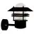 Nordlux Blokhus Up Wall Light Black | Suitable for 1x E27