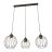 Emibig Pendant Nando Steel Black | Suitable for 3x E27 - Max 15W