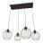 Emibig Pendant Nando Steel Black | Suitable for 4x E27 - Max 15W