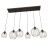 Emibig Pendant Nando Steel Black | Suitable for 6x E27 - Max 15W