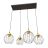 Emibig Pendant Nando Steel Black | Suitable for 4x E27 - Max 15W