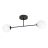 Emibig Ceiling Light Roma Steel Black | Suitable for 2x E14 - Max 10W