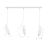Emibig Pendant Bobi Steel White | Suitable for 3x E27 - Max 15W