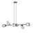 Emibig Pendant Pandora Steel Black | Suitable for 6x E14 - Max 10W