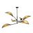 Emibig Ceiling Light Lotus Steel Black | Suitable for 6x E14 - Max 10W