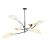 Emibig Ceiling Light Lotus Steel Black | Suitable for 6x E14 - Max 10W