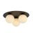 Emibig Ceiling Light Solar Steel Black | Suitable for 3x E14 - Max 10W
