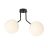 Emibig Ceiling Light Nova Steel Black | Suitable for 2x E14 - Max 10W
