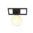 Emibig Ceiling Light Imago Steel Black | Suitable for 1x E14 - Max 10W