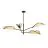 Emibig Ceiling Light Vene Steel Black | Suitable for 4x E14 - Max 10W