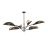 Emibig Ceiling Light Vene Steel Black | Suitable for 6x E14 - Max 10W