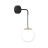 Emibig Wall Light Ognis Steel Black | Suitable for 1x E27 - Max 10W