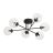 Emibig Ceiling Light Brendi Steel Black | Suitable for 6x E14 - Max 10W
