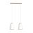 Emibig Pendant Bolero Steel White | Suitable for 2x E27 - Max 15W