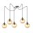 Emibig Pendant Gigi Steel Black | Suitable for 5x E14 - Max 10W