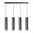 Emibig Pendant Kibo Steel Black | Suitable for 4x GU10 - Max 10W