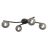 Emibig Ceiling Light Opus Steel Black | Suitable for 4x E14 - Max 10W