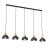 Emibig Ceiling Light Seco Steel Black | Suitable for 5x E27 - Max 15W