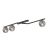 Emibig Ceiling Light Naton Steel Black | Suitable for 3x E14 - Max 10W