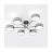 Emibig Ceiling Light Maga Steel Grey | Suitable for 6x E14 - Max 10W
