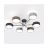 Emibig Ceiling Light Maga Steel Black | Suitable for 6x E14 - Max 10W