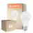 Multipack 6x Ledvance Classic LED E27 Pear Frosted 8.8W 806lm - 827 Extra Warm White | Dimmable - Replaces 60W