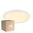 Multipack 3x Nordlux LED Bulkhead Oja 29 White 18W 1700lm - 827 Extra Warm White | 3-Step Dimmable - IP20