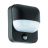 Eglo Wall Light Trabada 1 Aluminium Black | IP44 - Suitable for 1x E27 - Light Sensor