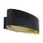 Eglo Wall Light Maccacari Aluminium Steel Black Gold 10W 1300lm - 830 Warm White | IP20