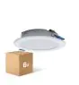 Multipack 6x LED Downlight Pan 6W 480lm 840 Cool White | 93mm - Cutout 75mm