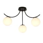 Emibig Ceiling Light Boston Steel Black | Suitable for 3x E14 - Max 10W