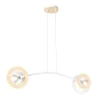 Emibig Pendant Skiva Steel White | Suitable for 2x E27 - Max 15W