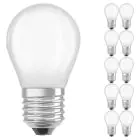 Multipack 10x Osram CLASSIC LED E27 Pear Filament Frosted 2.8W 250lm - 827 Extra Warm White | Dimmable - Replaces 25W