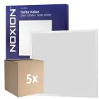 Multipack 5x Noxion LED Panel Delta Value V5 Backlit 28W 3920lm - 830-840 CCT | 60x60cm - UGR 