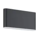 Eglo Wall Light Grutti Aluminium Anthracite 5W 630lm - 830-840-865 CCT | IP65