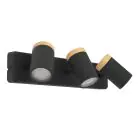 Eglo Ceiling Light Consuma Black, Brown | Suitable for 3x GU10